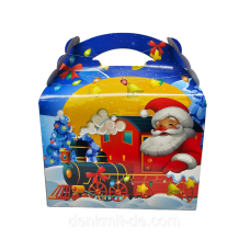 Коробка новорічна пакувальна 1,1 кг Портфель вагончик