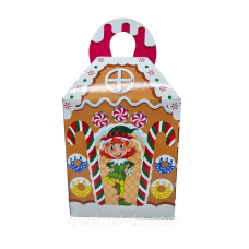 Коробка новорічна пакувальна 700 гр  Будинок з печива