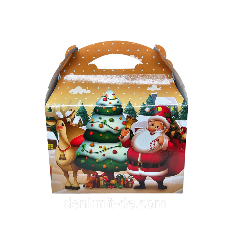 Коробка новорічна пакувальна 1000 гр  Ялинка