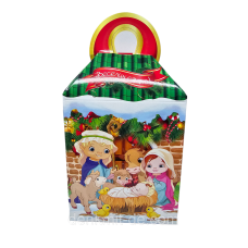 Коробка новорічна пакувальна 700 гр Веселих свят Різдво