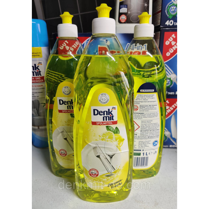 Рідина для миття посуду Denkmit Zitronen-Frische 1L Рідина для миття посуду Denkmit Zitronen-Frische 1L