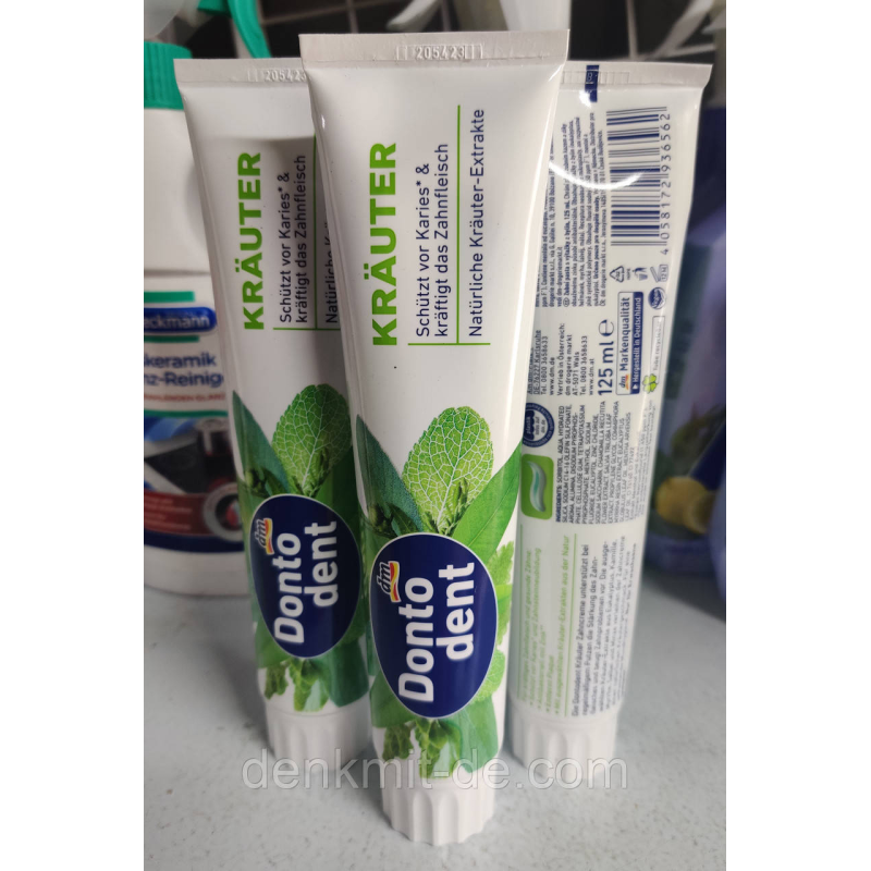 Зубна паста “для ясен“ Dontodent Krauter, 125 мл Зубна паста “для ясен“ Dontodent Krauter, 125 мл