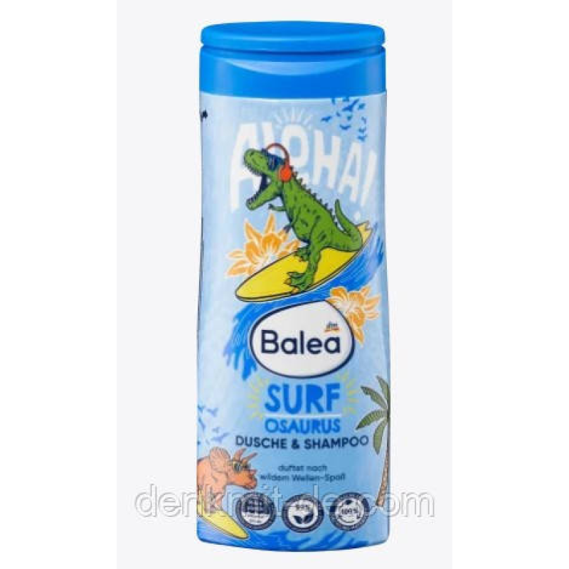 Гель для душу і шампунь 2 в 1 Surfosaurus, 300 мл