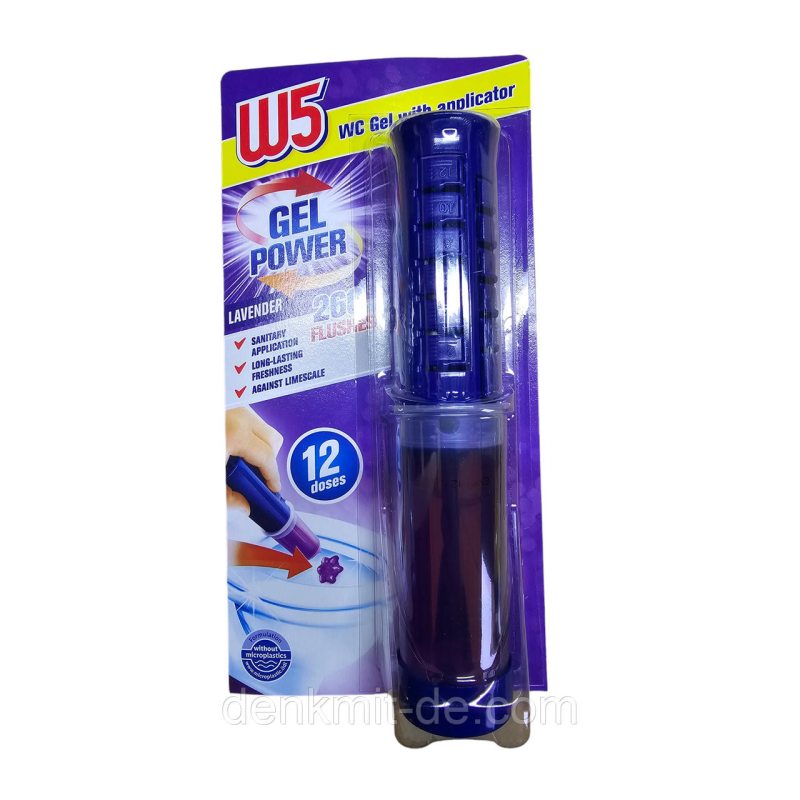 Шприц - Освіжувач для унітазу з аплікатором W5 Lavender, 12 аплікацій, 75 мл