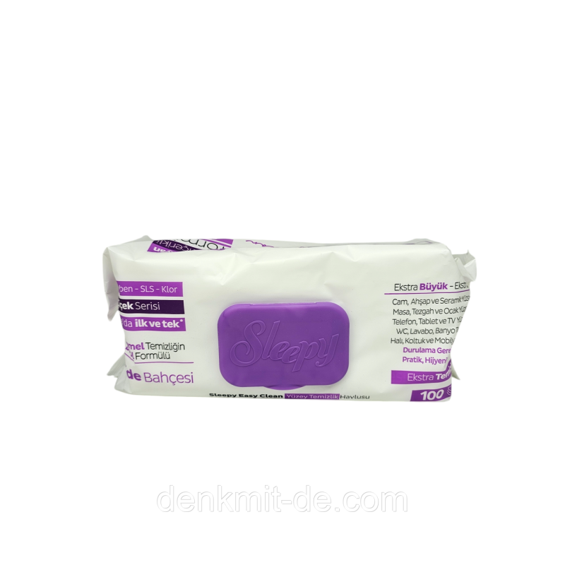 Вологi серветки для прибирання SLEEPY Easy Clean , 100шт Вологi серветки для прибирання SLEEPY Easy Clean , 100шт