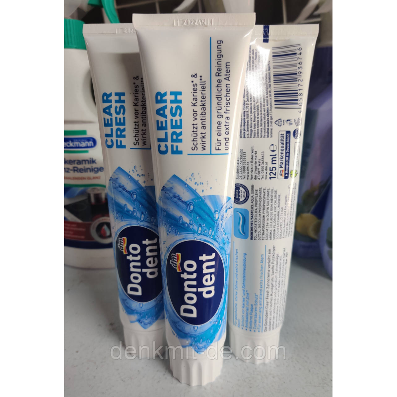 Зубная паста Dontodent Clear Fresh 125 мл