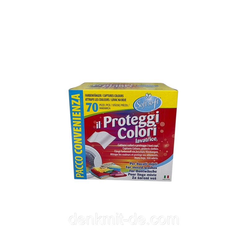 Softsoft Абсорбуючі салфетки для прання линяючих речей  70 шт.