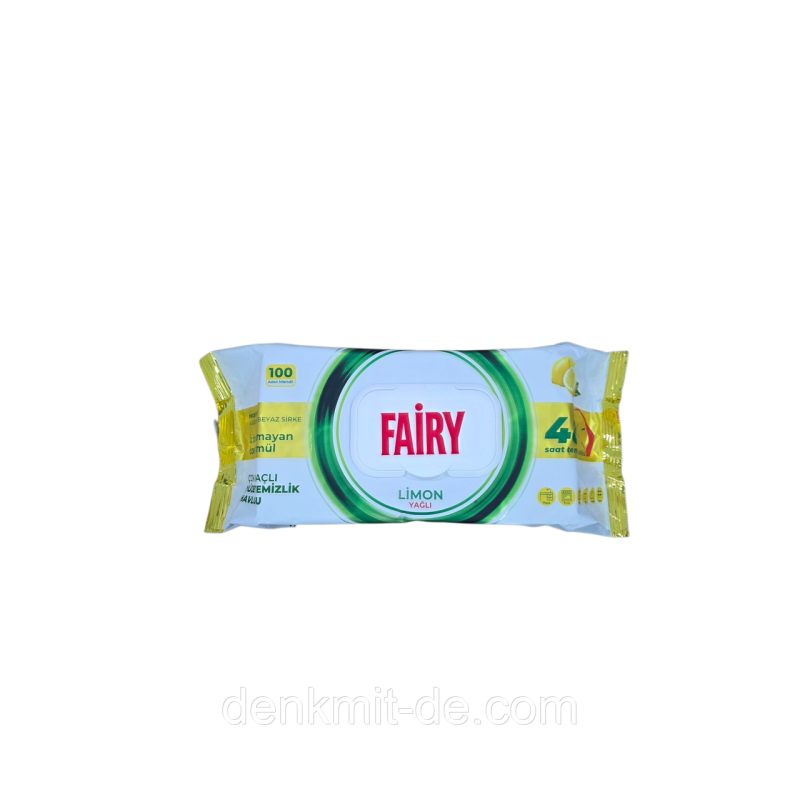 Fairy  Вологi серветки для прибирання Limon  , 100 шт