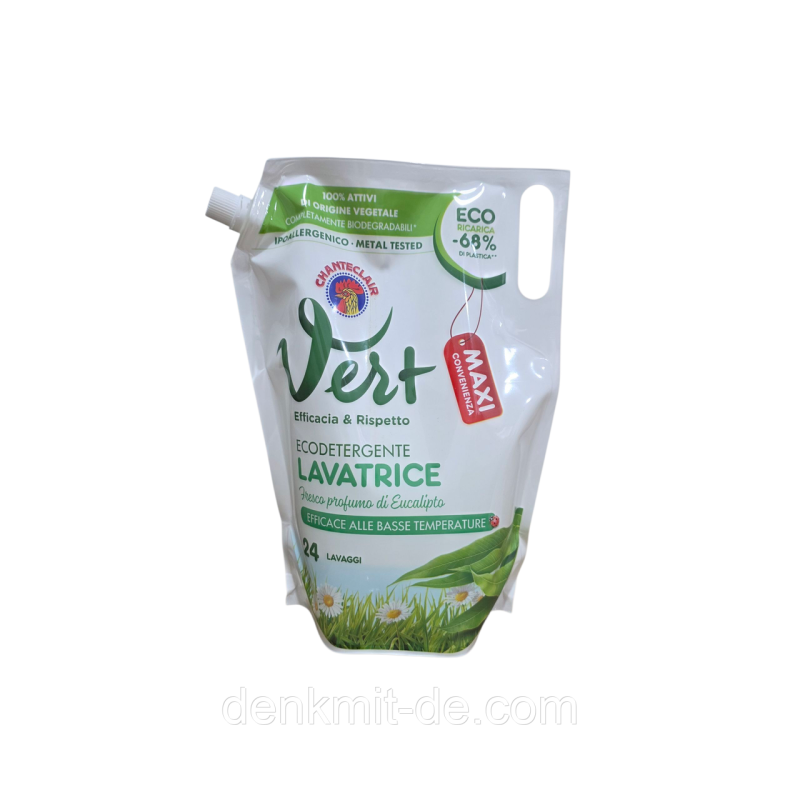 Гель для прання Chante Clair Vert парфумований з евкаліптом 1224 мл 24 прання екопак