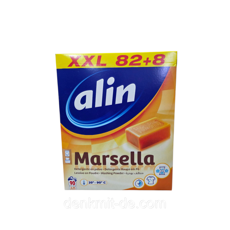 Alin Пральний порошок з марсельським милом, 5.130 кг 82+8 прань