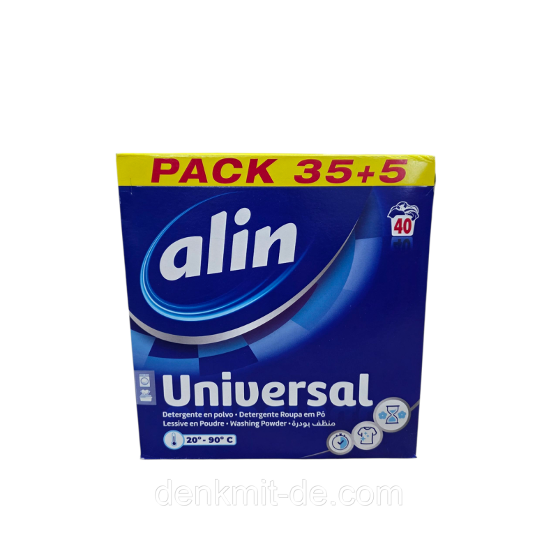 Alin Пральний порошок Universal, 2.28 кг 35+5 прань Alin Пральний порошок Universal, 2.28 кг 35+5 прань