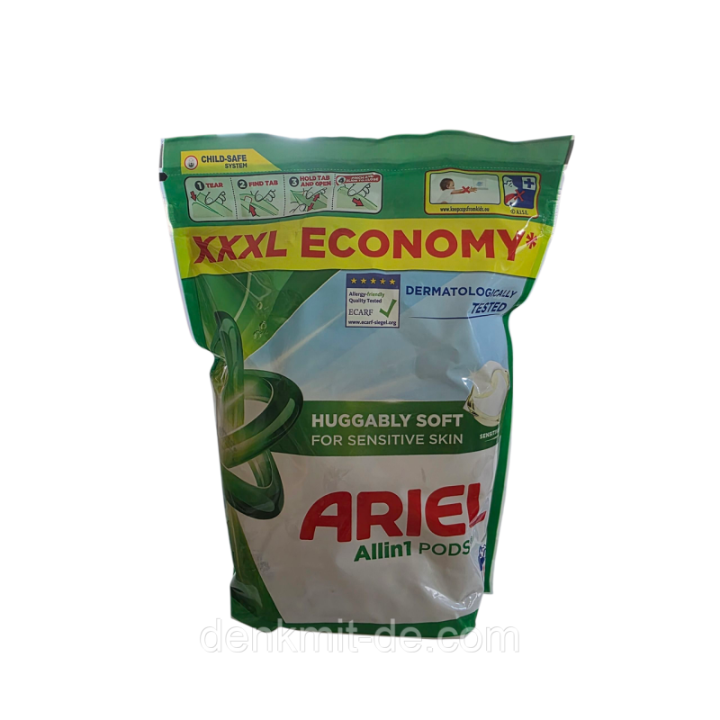 Капсули Ariel для прання 3-компонентні Sensitive 50 шт. Капсули Ariel для прання 3-компонентні Sensitive 50 шт.