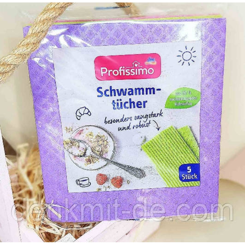 Серветки, що поглинають вологу для прибирання в будинку Profissom Wischtücher 5 шт Серветки, що поглинають вологу для прибирання в будинку Profissom Wischtücher 5 шт