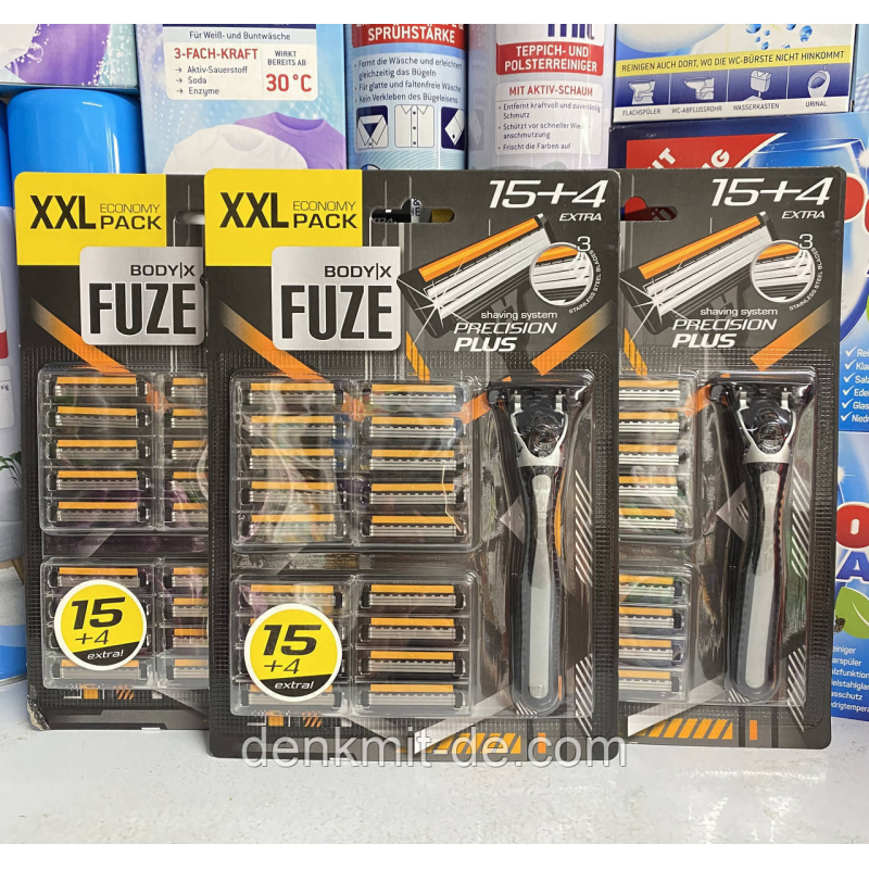 Станок для гоління Body-X Fuze XXL Pack, 21 касета Станок для гоління Body-X Fuze XXL Pack, 21 касета