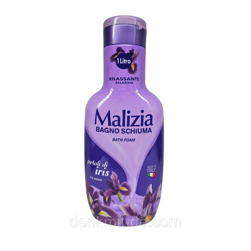 Malizia Гель для душу та піна для ванни Iris petals, 1000 мл