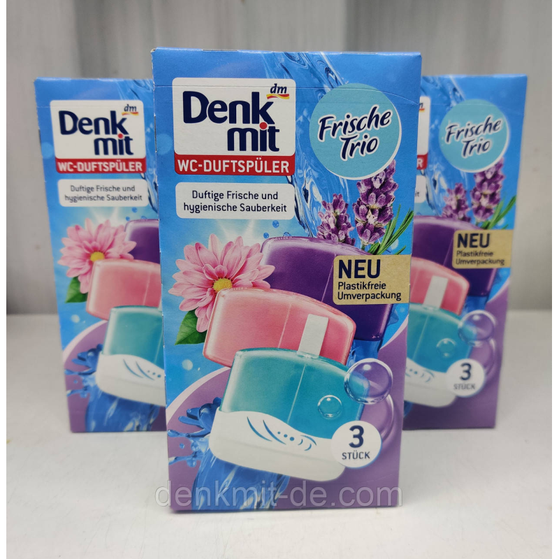 Блок для унітазу Denkmit WC Frisheo trio, 3 шт